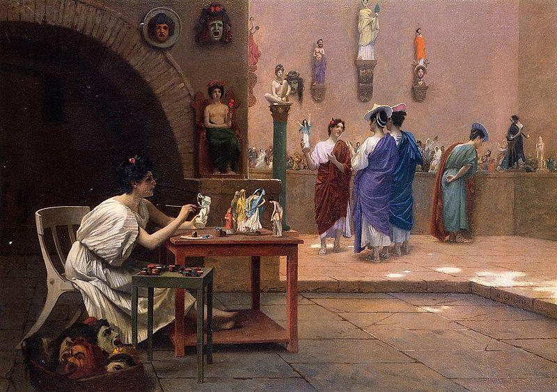 Jean Leon Gerome Painting Breathes Life into Sculpture oil painting image